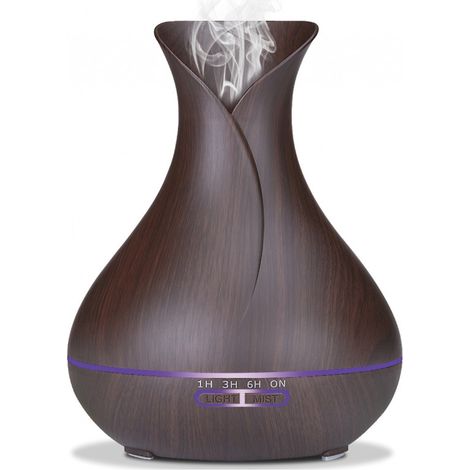 Platinet PADYM010DW diffuseur bois foncé 400 ml LED