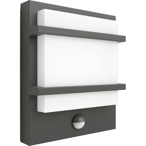 Philips Petronia Applique murale d'extérieur avec Capteur (Anthracite) - 3.8 W - Ultra Efficient (1/5)
