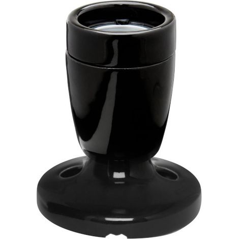 Applique interieure porcelaine noire - girard sudron - retro charm