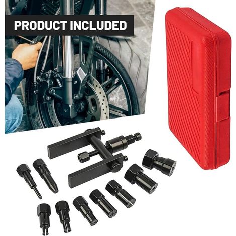 8-25 mmExtracteur de Roulement, 10 Pièces Ensemble D'extracteurs de Roulement de Moto,Kit D'outils D'extraction de Roulement de Roue (1/5)