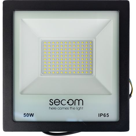 Tenko Eco LED-Projektor 50W 5000lm IP65 23,3x6x24,2cm Schwarz 50000H SECOM