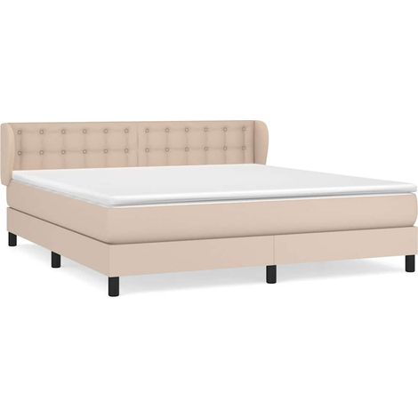 Maison Exclusive - Sommier à lattes de lit avec matelas Cappuccino 180x200 cm (1/5)