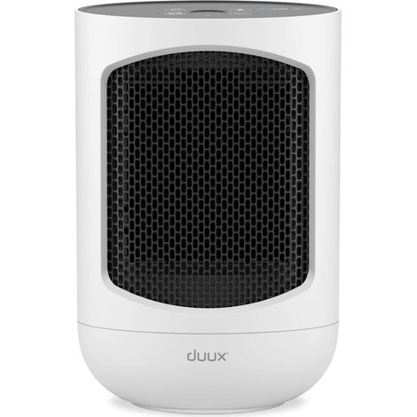 Duux Zone Chauffage céramique - Chauffage électrique 1500 watts - Chauffage d'appoint avec 3 réglages, Thermostat et Oscillation - Certification IP21 - Blanc