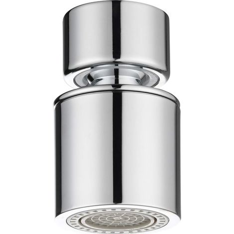 360° drehbarer Strahlregler für Küchenarmaturen, 22 mm Innengewinde, Doppelfunktion, Chrom (1/5)