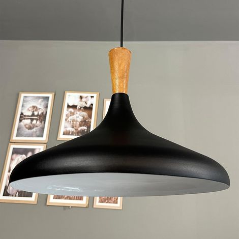 bamyum Champion Suspension Luminaire Vintage, Lustre Salon de 35 cm en Métal, Lampe E27 pour Chambre, Salle à Manger (1/3)