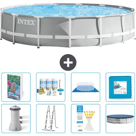 Prism Frame Pool Rund - 457x107 cm - 9-teilig S536