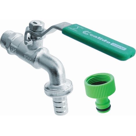 Vanne à bille Calido 1/2" x 3/4" x 15+ raccord rapide, PN30
