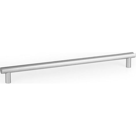 tirador moon de aluminio. para muebles. 160 mm / 320 mm - viefe acabado efecto inox dist. agujero dist. 320mm.