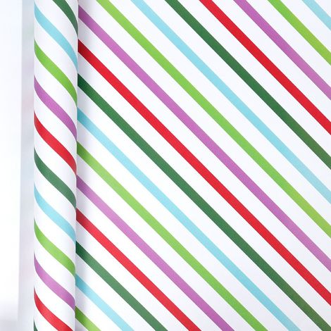 Papier cadeau de Noël grand format (43 cm x 3 m), papier couché, papier d'emballage pour boîtes cadeaux à motifs de dessins animés