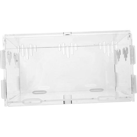 Transparent Acrylic Aquarium for Reptiles, Feeding Box for Turtles, Spiders and Small Animals, Easy to Assemble and UV Resistant (1/5)