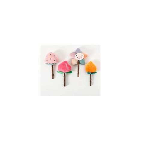 Jouet interactif pour chat en peluche, bâton molaire nettoyage dentaire, motif fraise – (1/5)