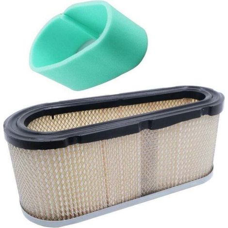 Filtre à air pour tondeuse - - 496894S - Briggs & Stratton 12,5-17 HP - Préfiltre 272403S inclus - Hauteur 3 pouces (1/4)