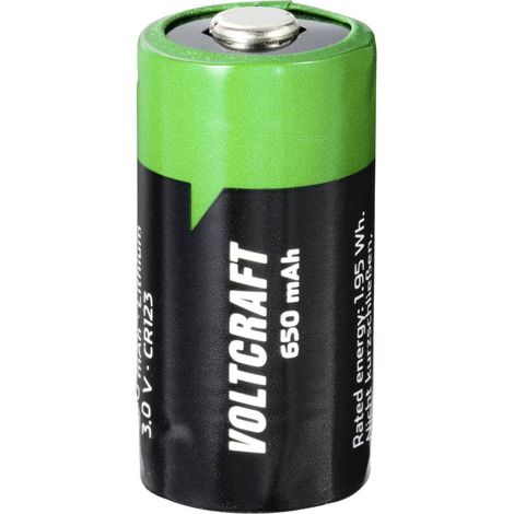 VOLTCRAFT Batteria ricaricabile speciale CR 123 Button-top Litio 3 V 650 mAh 1 pz. (1/3)
