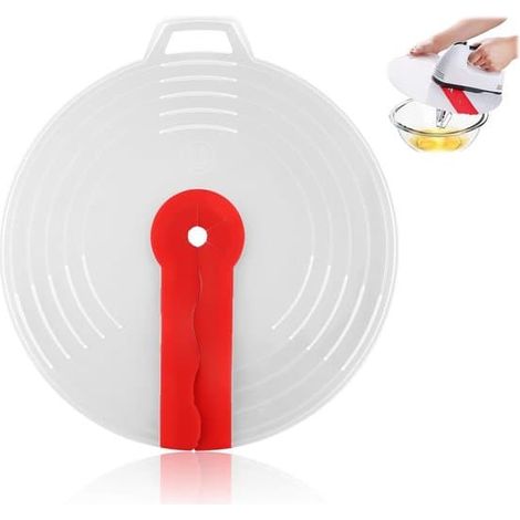 Pare-éclaboussures en silicone pour batteurs électriques et fouets - Compatible avec la plupart des bols et ustensiles - 29,5 cm (1/3)