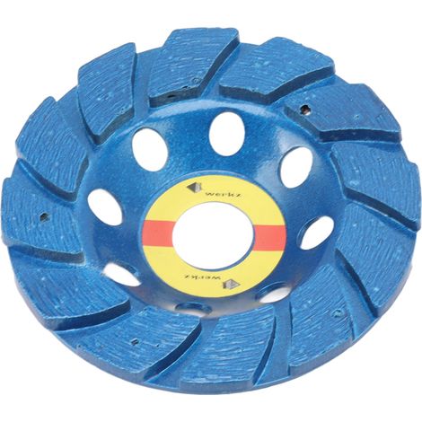 Meule boisseau diamantée 4 pouces pour meuleuse d'angle, pour polissage, bleue