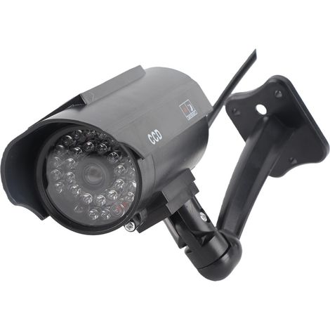 Fausse caméra de sécurité factice à énergie Solaire, caméra de Surveillance antivol en Forme de Balle étanche extérieure avec lumière LED Clignotante (1/5)