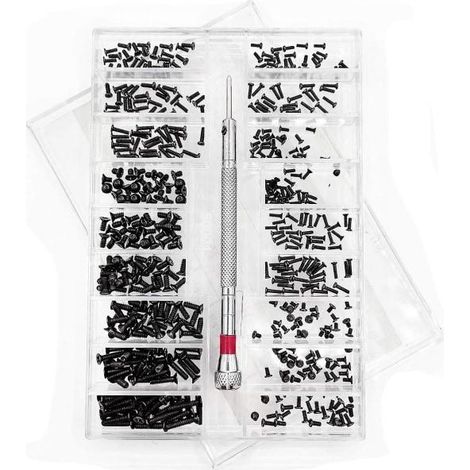 Kit de réparation de micro-vis de 500 pièces, avec tournevis (1/5)