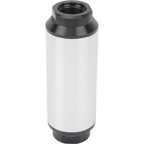 Filtre à carburant en ligne de 44 mm avec adaptateur AN6/AN8, filtre à huile et à carburant universel, adapté à la modification automobile, argent. (1/5)
