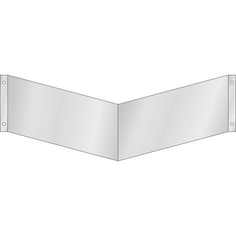 Nasenschild Wandmontage für zwei Symbole groß, Typ: 02300