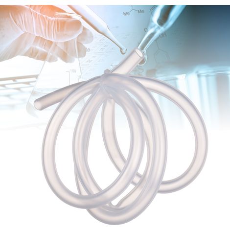Tuyau en silicone pour pompe péristaltique, tuyau flexible en caoutchouc de qualité alimentaire pour brassage à domicile, aquaponie, transfert d'air d'aquarium, 6,4 mm ID x 9,6 mm OD 1 mètre (1/5)