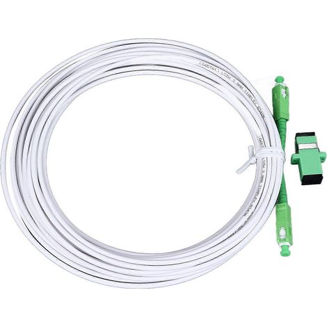 Optisches Modem-Verlängerungskabel-Set, armiertes Singlemode-SC-Patchkabel mit Flanschstecker für FTTH