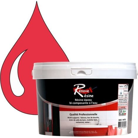 Peinture Résine - RAL 3017 - 0,5L - Brillant - Multi-supports (Faïence, Carrelage) (1/4)