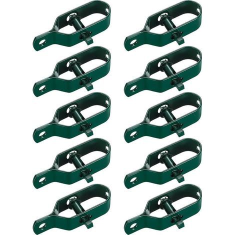 10 Pièces Tendeur Grillage, Tendeur de Clôture, Tendeurs à Fil Barbelé, Kit de Connecteurs Tendeur de Corde pour Fil de Tension (Vert) (1/5)