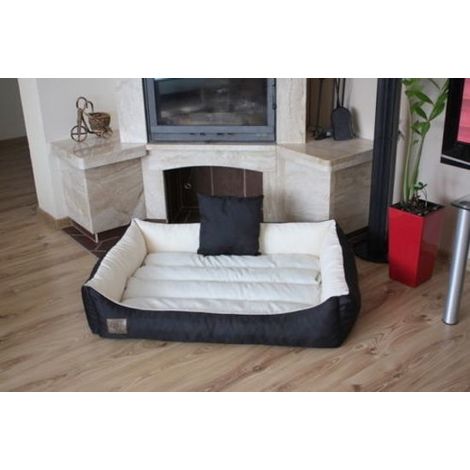 XXL Hundebett aus Kunstleder - Hundekissen Hundesofa Katzenbett Hundekorb -  wasserdicht