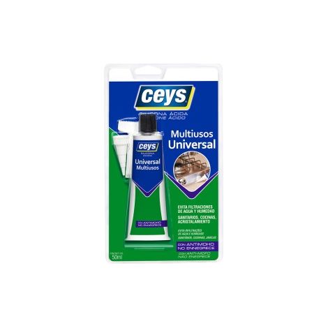 Silicone Universale Antimuffa Bianco CEYS Sellaceys 50ml (1/3)