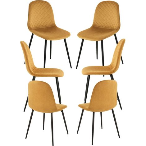 Packs Sillas Comedor - Pack 6 Sillas Boide - Mostaza (1/5)