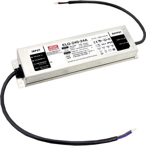 Mean Well ELG-240-36AB-3Y Driver de LED à tension constante 239.76 W 3.33 - 6.66 A 33.5 - 38.5 V/DC fonction dimmeur 3 en 1, montage sur des surfaces Q921392 (1/4)