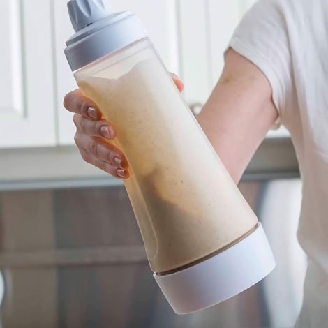 Appareil à crêpes 1000 ml, mélangeur à crêpes, distributeur de pâte portable, en plastique, pour la préparation de crêpes, gaufres, muffins et cupcakes. (1/5)