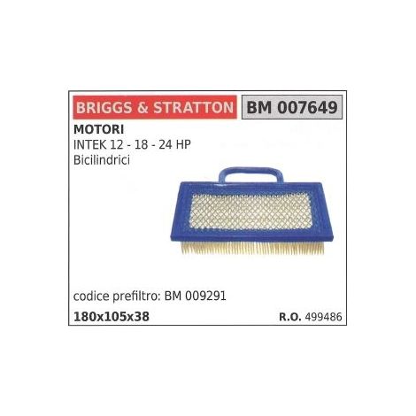 Filtro aria BRIGGS&STRATTON rasaerba tosaerba tagliaerba intek 12 18 24hp