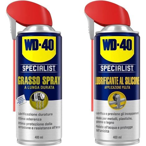 WD 40 Lubrificante Silicone + Grasso Spray, Specialist dosator bomboletta 400 ml (1/5)