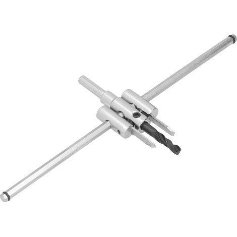 Kit de scie cloche circulaire réglable, foret à bois, coupe ronde, outils de bricolage pour le travail du bois (40-300 mm) (1/5)