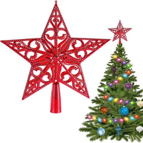Bardusch - Étoile rouge ajourée 20 cm, design vintage léger, décoration festive magique (1/4)