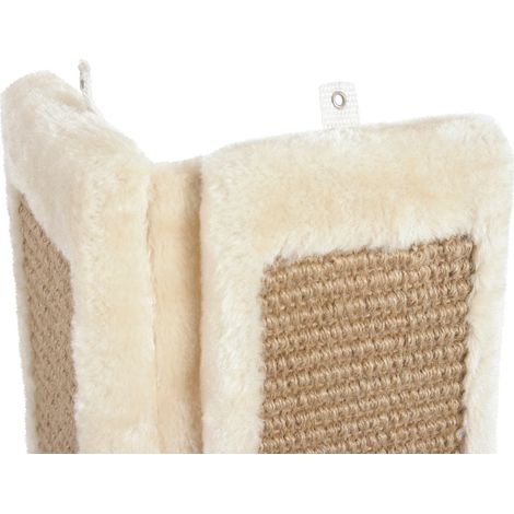 Griffoir d'angle beige 24 x 56 cm, pour chat - zolux (1/4)