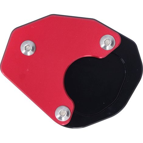 Plaque d'appui béquille moto, sabot parking CNC aluminium, extension pied d'atterrissage pour Trident 660 2021-2022, rouge, remplacement robuste. (1/5)