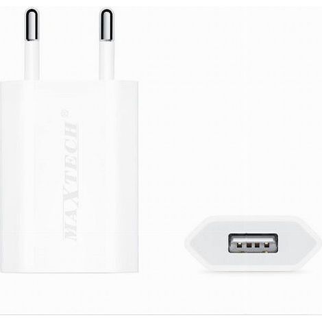 Trade Shop - USB-LADEGERÄT FÜR SMARTPHONE IPHONE SERIE 5V - 1000MA MAXTECH CA-S013 - (1/2)
