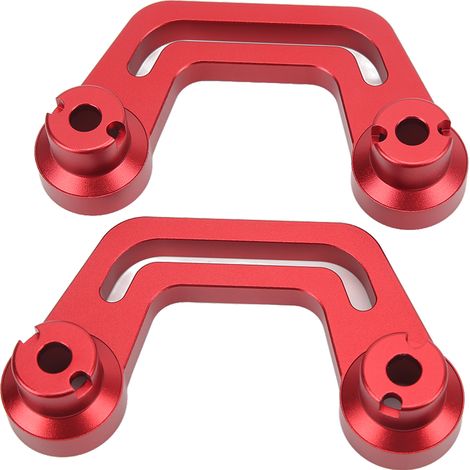 Support de Montage Lumière sur Montant A pour Jeep Wrangler JL JLU 2018-2022, Rouge, Paire, Remplacement (1/5)
