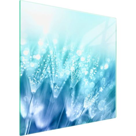 Protezione in vetro per piano cottura 50x52 cm con motivo floreale (1/5)
