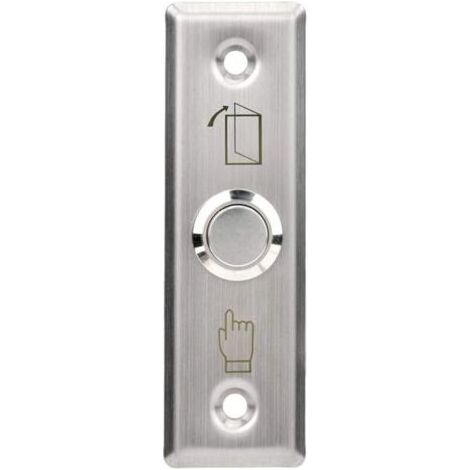 BUNTHAUS Lntyq Bouton de Sortie Poussoir de Porteen Acier Inoxydable,Rond Bouton Poussoir Interrupteur,Porte Commutateur Electrique de Contrôle d'Accès Cadre de Porte Creux (1/4)