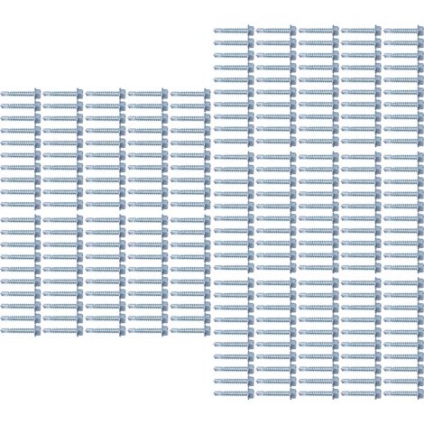 250 vis autoperceuses en acier au carbone zingué pour la fixation de tôles, tête hexagonale M4,2 x 25 (1/5)