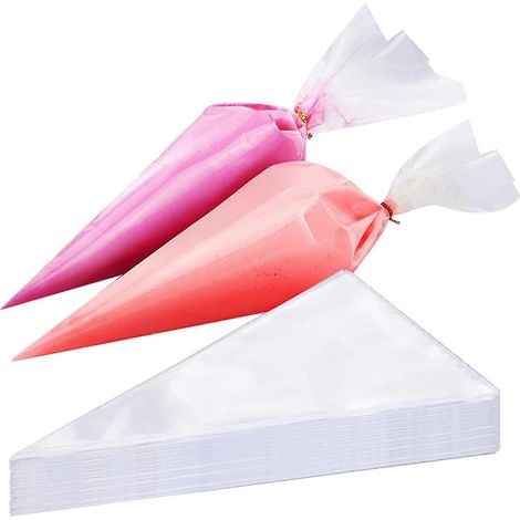 100 poches à douille résistantes pour décorer gâteaux, biscuits et autres gourmandises. (1/5)