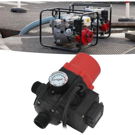 Interrupteur de contrôle de pression de pompe à eau réglable étanche rouge 1,5 bar-3,0 bar, norme européenne 220 V-240 V. (1/5)