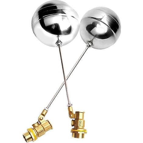 Vanne à flotteur en laiton pour réservoir d'eau, régulation automatique du débit, 1/2", 3/4" et 1" DN25, eau chaude et froide