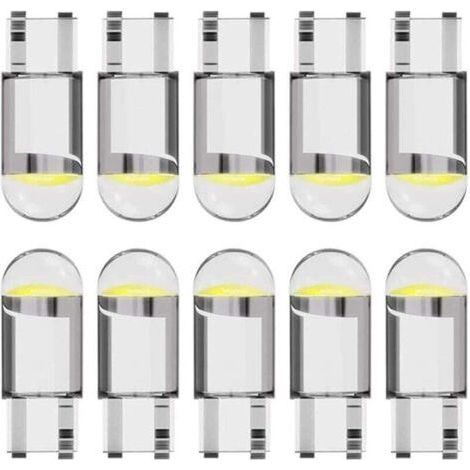 Ampoule LED T10 W5W 194 pour voiture 12 V 6 000 K (blanc) COB , ampoule LED 168 , ampoule LED 2825 T10 W5W , éclairage intérieur LED , ampoule LED W5W , ampoule LED pour voiture (1/4)