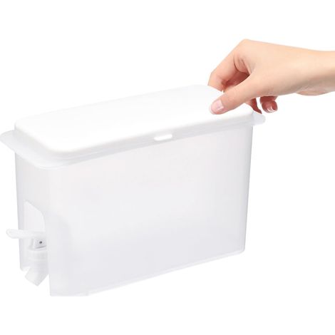 5L Laundry Detergent Dispenser Bottle in White PP Material