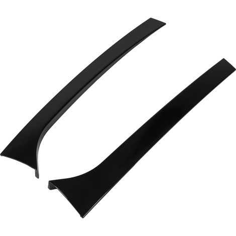 Hochglanzschwarzer Heckspoiler (2 Stück), linke und rechte Seitenflügelabdeckungen für Superb (2008–2015), Seitenschwellerspoiler, Außenzierleisten (1/5)