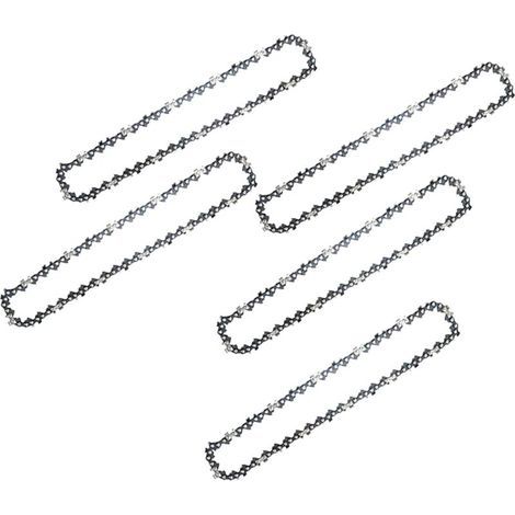 5-teilige 8-Zoll-Kettensägenkette, Kettensägenkette mit 45 Treibgliedern und Führungsschiene, Kettensägenketten zum Schneiden von Holz, Ästen und zum Beschneiden (1/4)